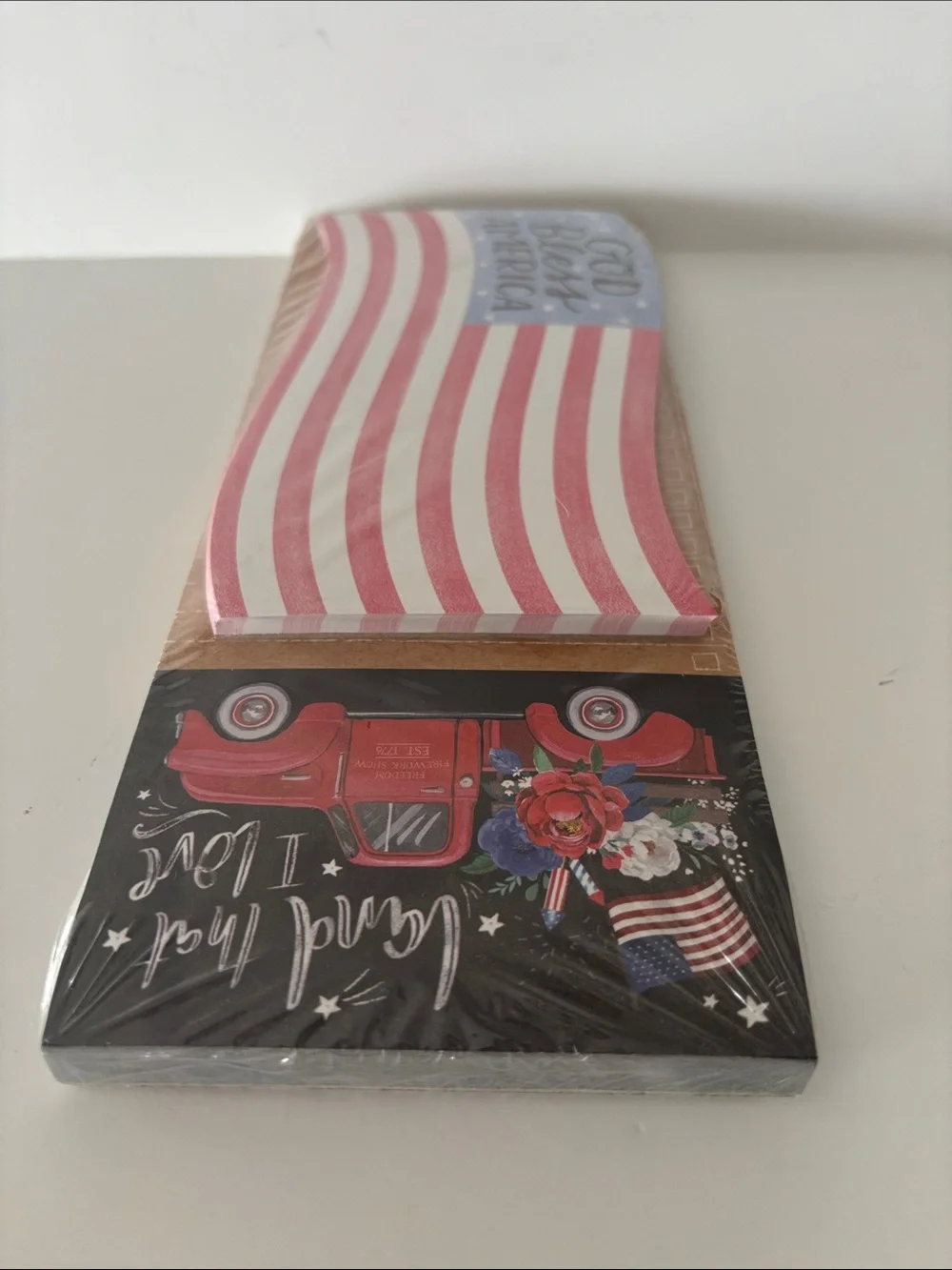 Clementine Patriotic Theme Magnetic Notepad Set